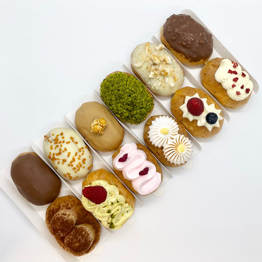 Boxes of eclairs – Cakery Copenhagen
