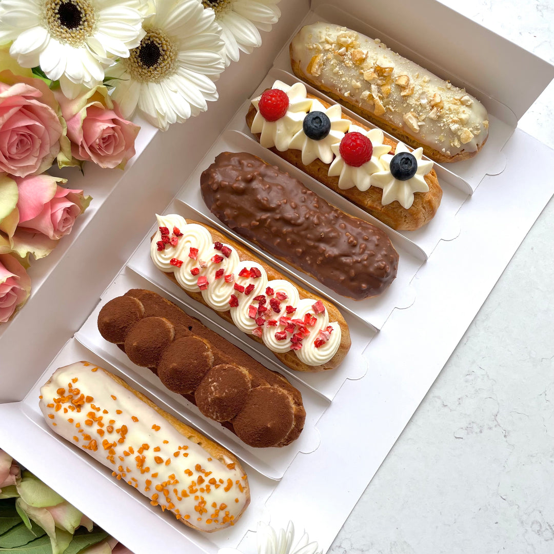 Boxes of eclairs – Cakery Copenhagen