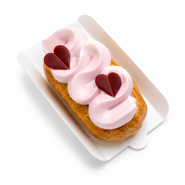 Mini Eclair #42 - Strawberry & Rhubarb